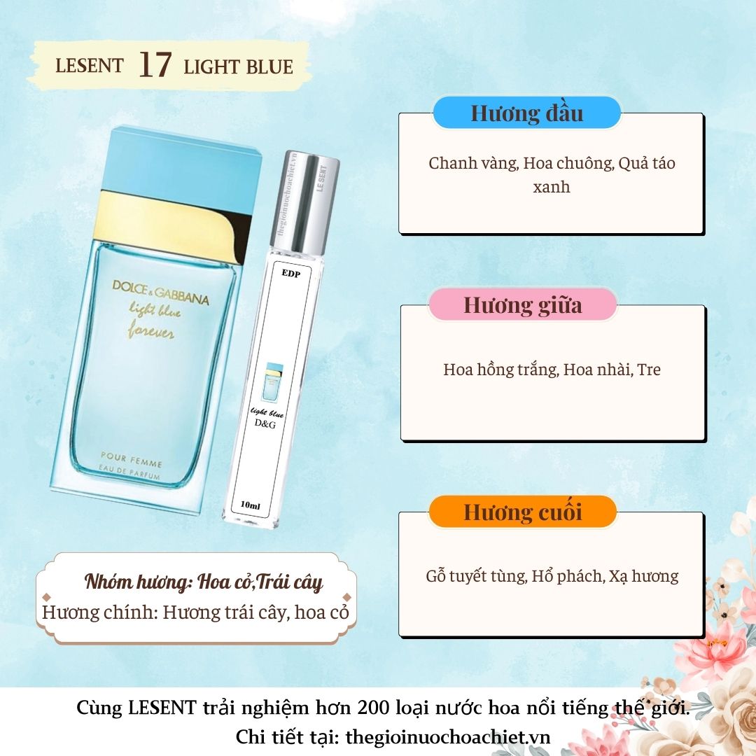 Nước hoa chiết Light Blue Women by D&G 