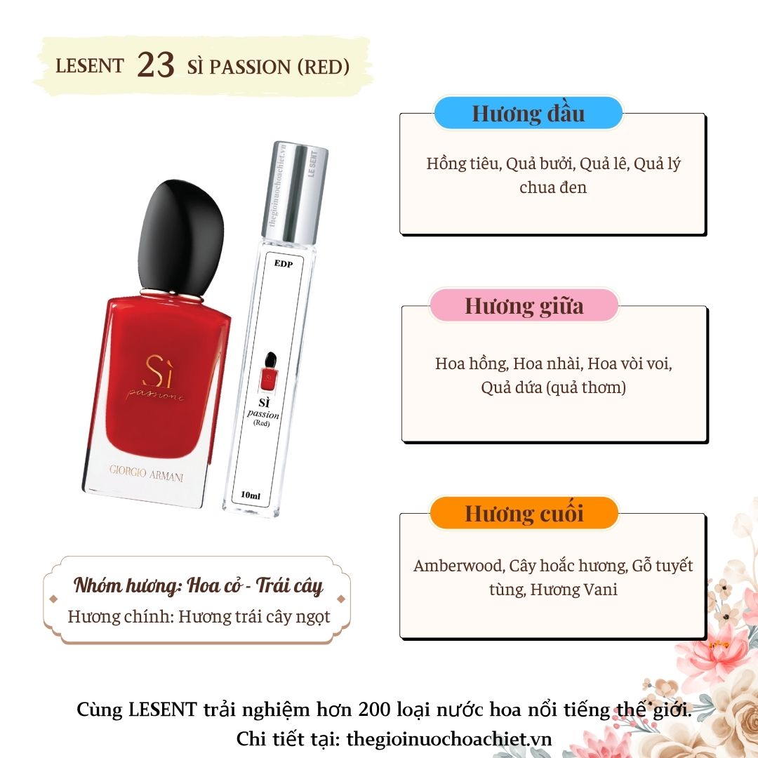 Nước hoa chiết Sì Passione by Giorgio Armani 