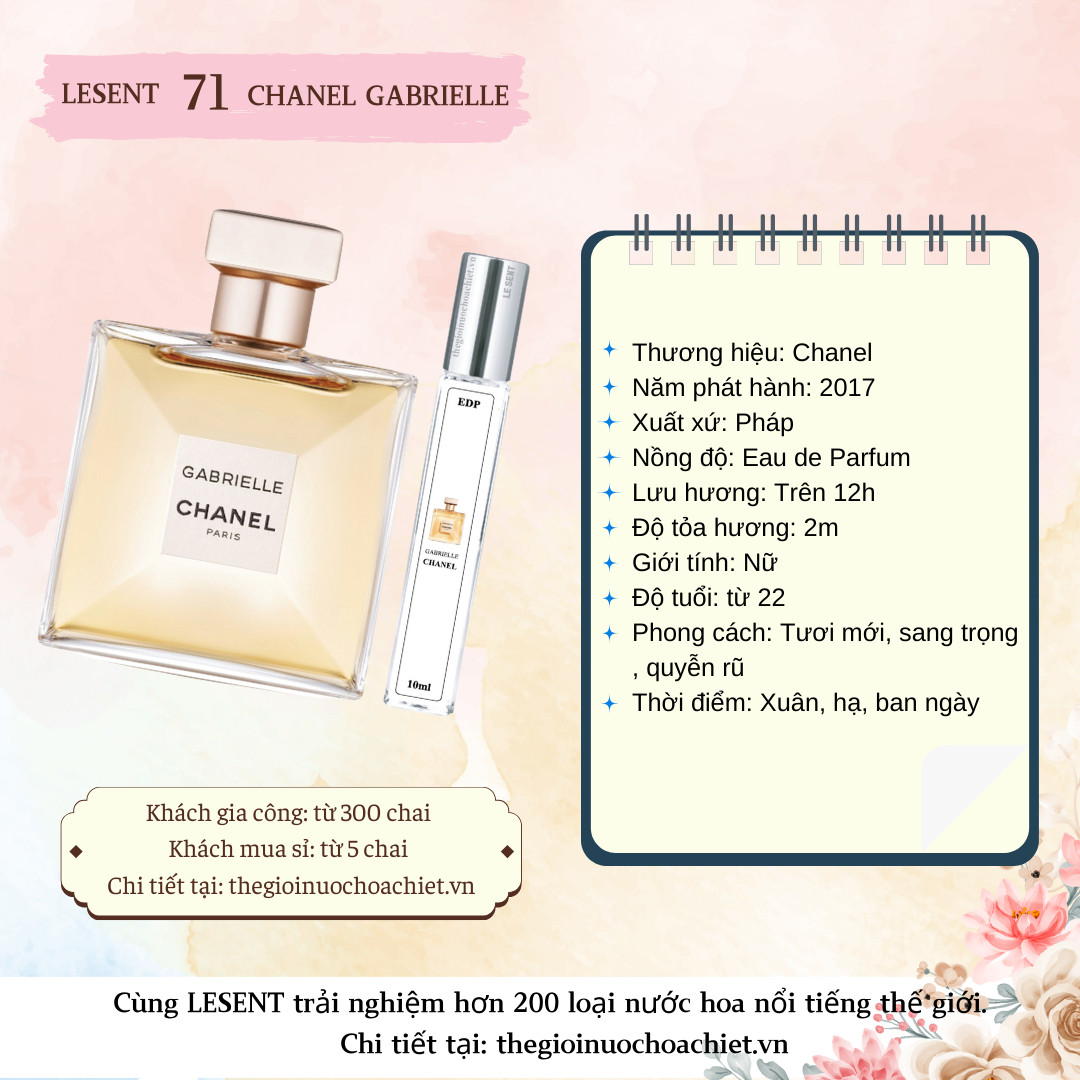 Nước hoa chiết Gabrielle by Chanel 