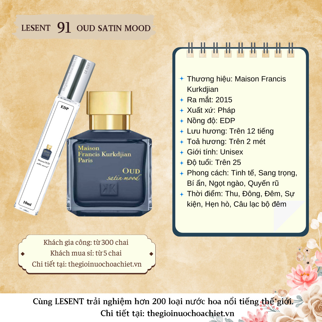 Nước hoa chiết Oud Satin Mood by MFK