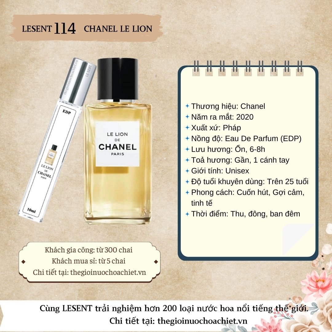 Nước hoa chiết Chanel Le Lion by Chanel 