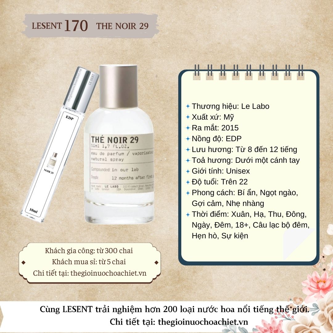 Nước hoa chiết Noir 29 by Le Labo