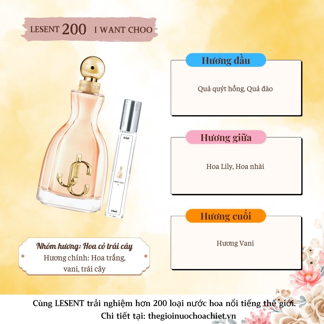 Nước hoa chiết I Want Choo by Jimmy Choo 