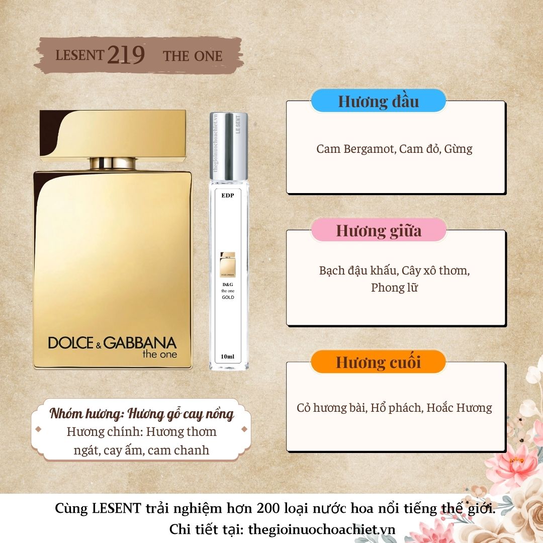 Nước hoa chiết The One Gold by D&G 