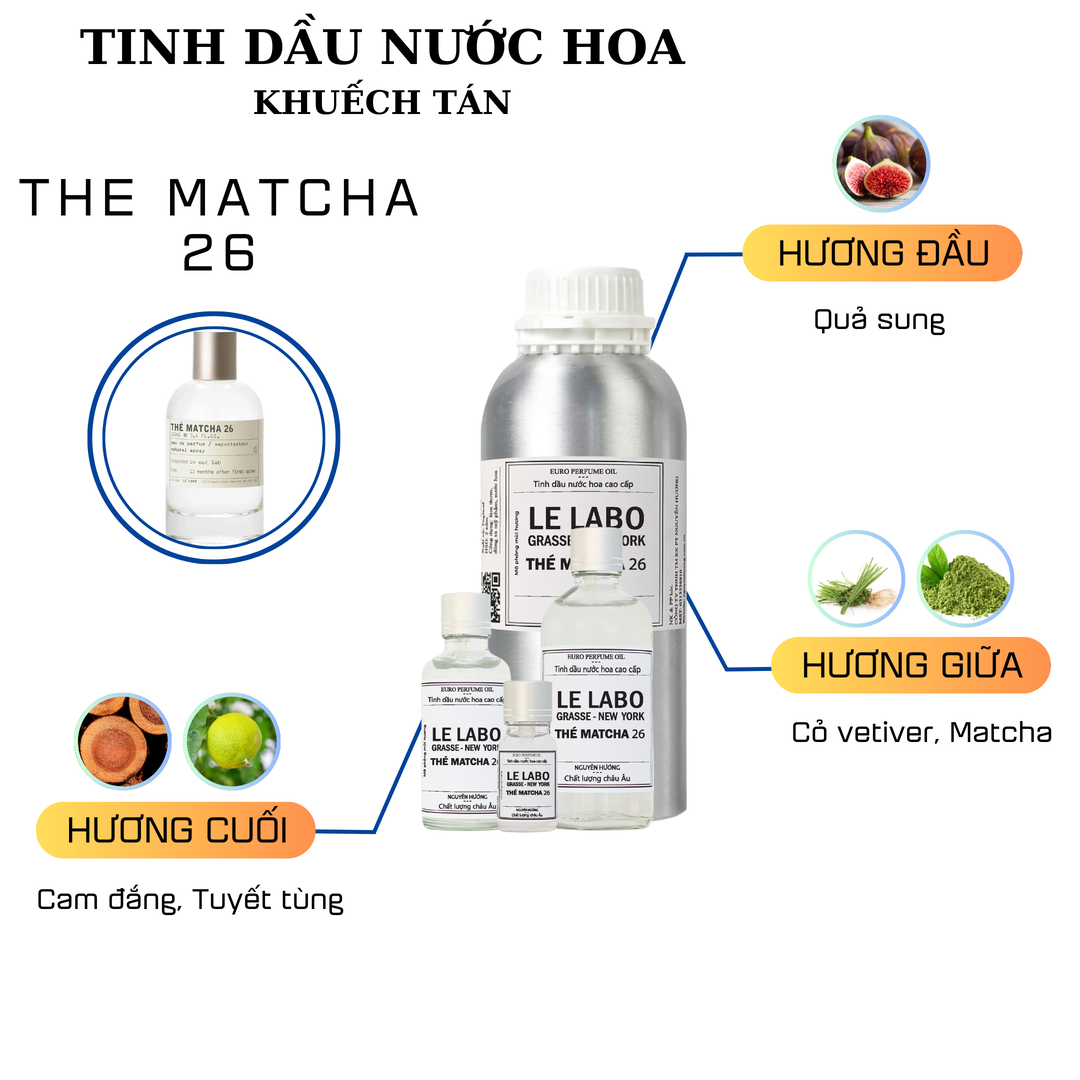 Tinh dầu nước hoa Le Labo The Matcha 26 cho máy khuếch tán