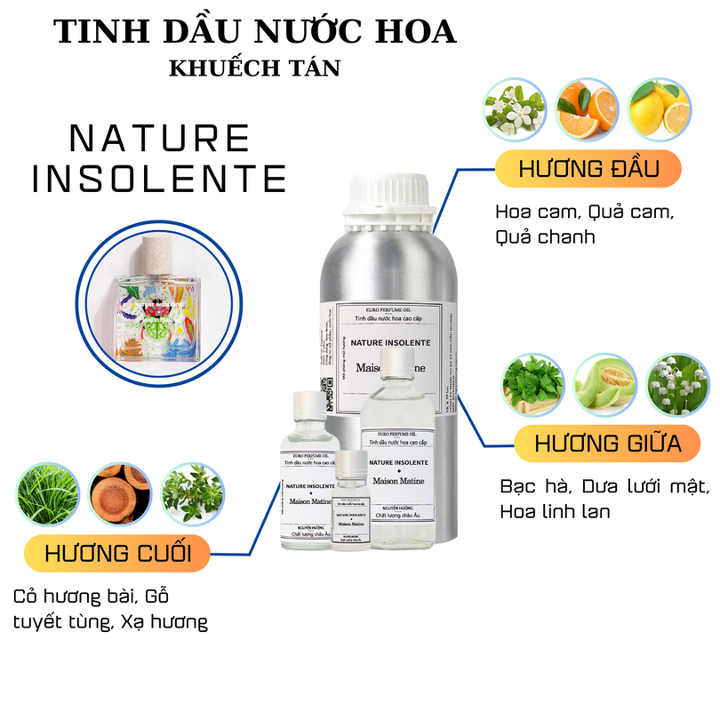 Tinh dầu nước hoa Nature Insolente cho máy khuếch tán