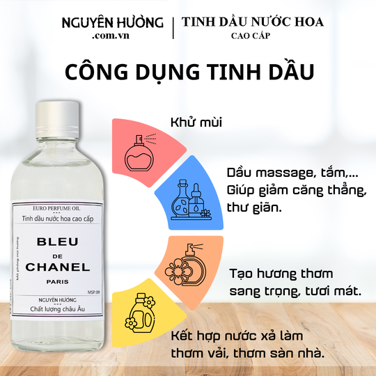 Tinh Dầu Nước Hoa Cao Cấp Bleu De Chanel