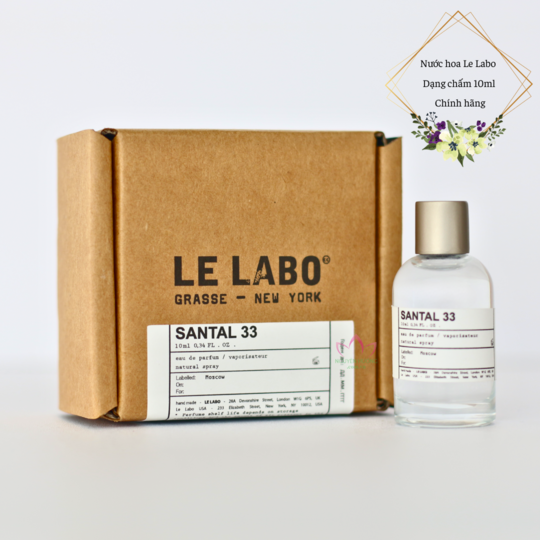 Nước hoa mini 10ml Santal 33 by Le Labo