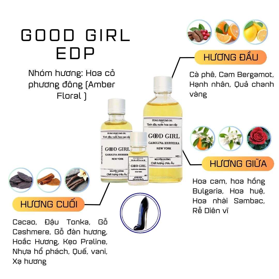 Tinh Dầu Nước Hoa Cao Cấp Good Girl