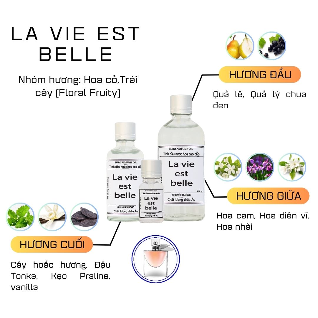 Tinh Dầu Nước Hoa Cao Cấp La Vie Est Belle