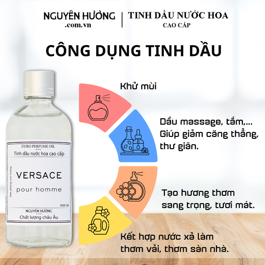 Tinh Dầu Nước Hoa Cao Cấp Versace Pour Homme by Versace