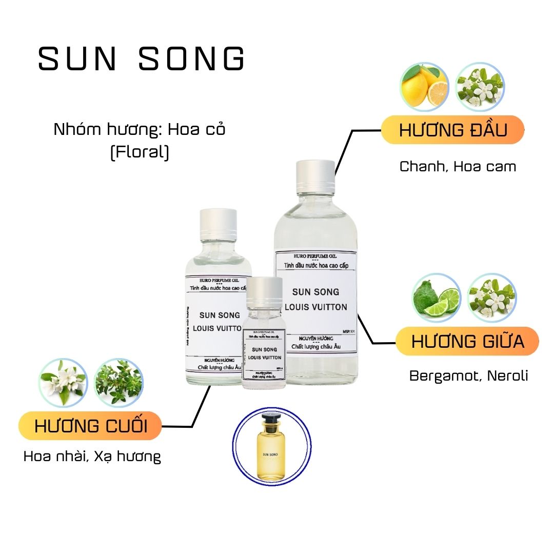 Tinh Dầu Nước Hoa Cao Cấp Sun Song by Louis Vuitton