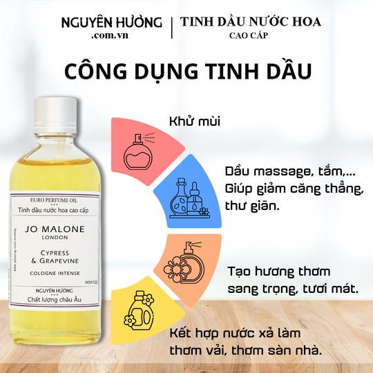 Tinh Dầu Nước Hoa Cao Cấp Cypress & Grapevine Cologne by Jo Malone