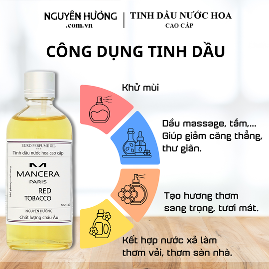 Tinh Dầu Nước Hoa Cao Cấp Red Tobaco by Mancera