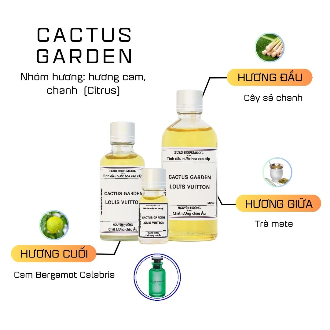 Tinh Dầu Nước Hoa Cao Cấp Cactus Garden by Louis Vuitton