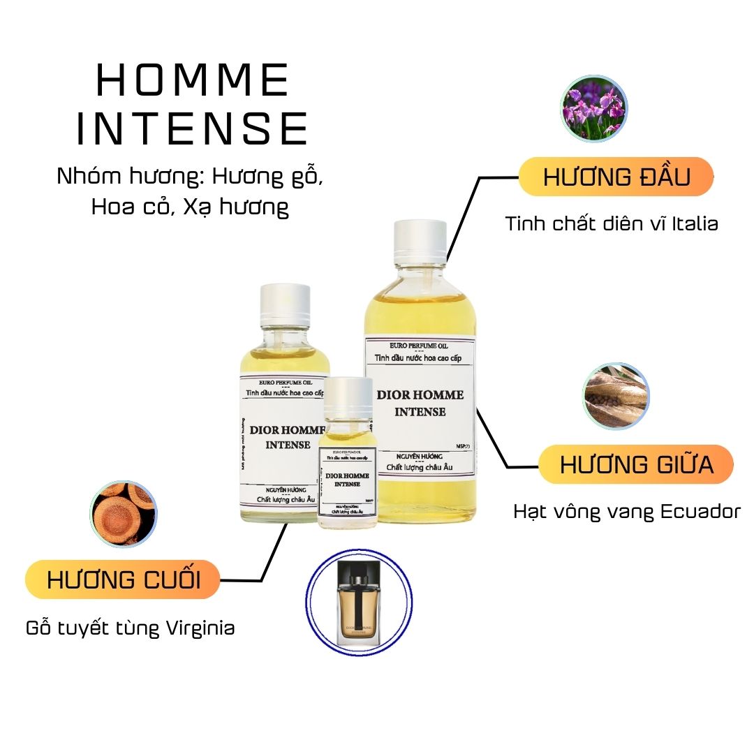 Tinh Dầu Nước Hoa Cao Cấp Homme Intense by Dior