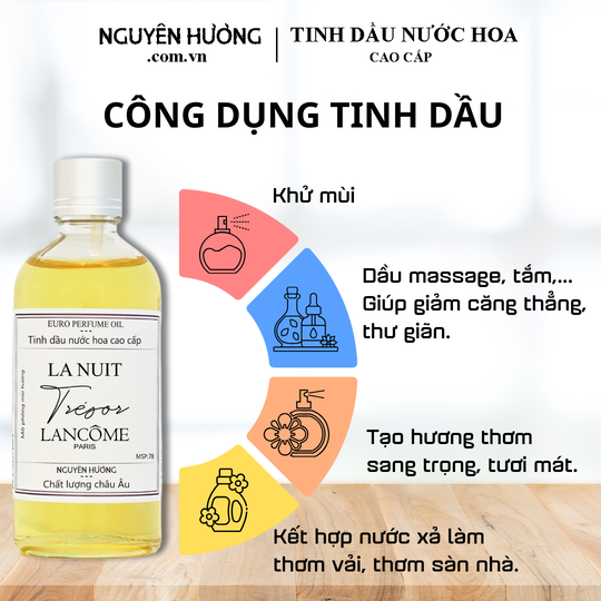 Tinh Dầu Nước Hoa Cao Cấp La Nuit Tresor by Lancome