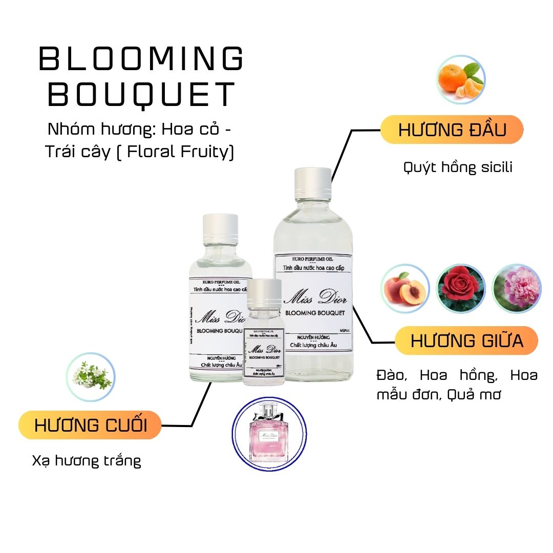 Tinh Dầu Nước Hoa Cao Cấp Miss Cherie Blooming Bouquet