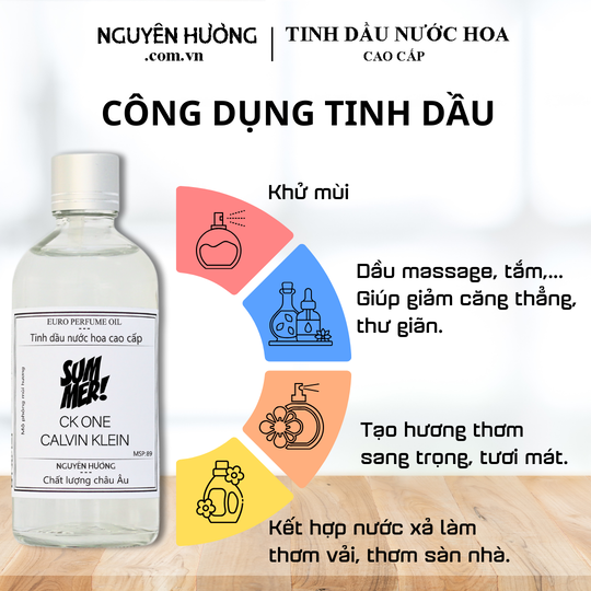 Tinh Dầu Nước Hoa Cao Cấp One Summer by Calvin Klein