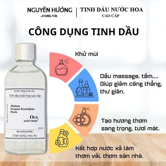 Tinh Dầu Nước Hoa Cao Cấp Oud Satin Mood by MFK