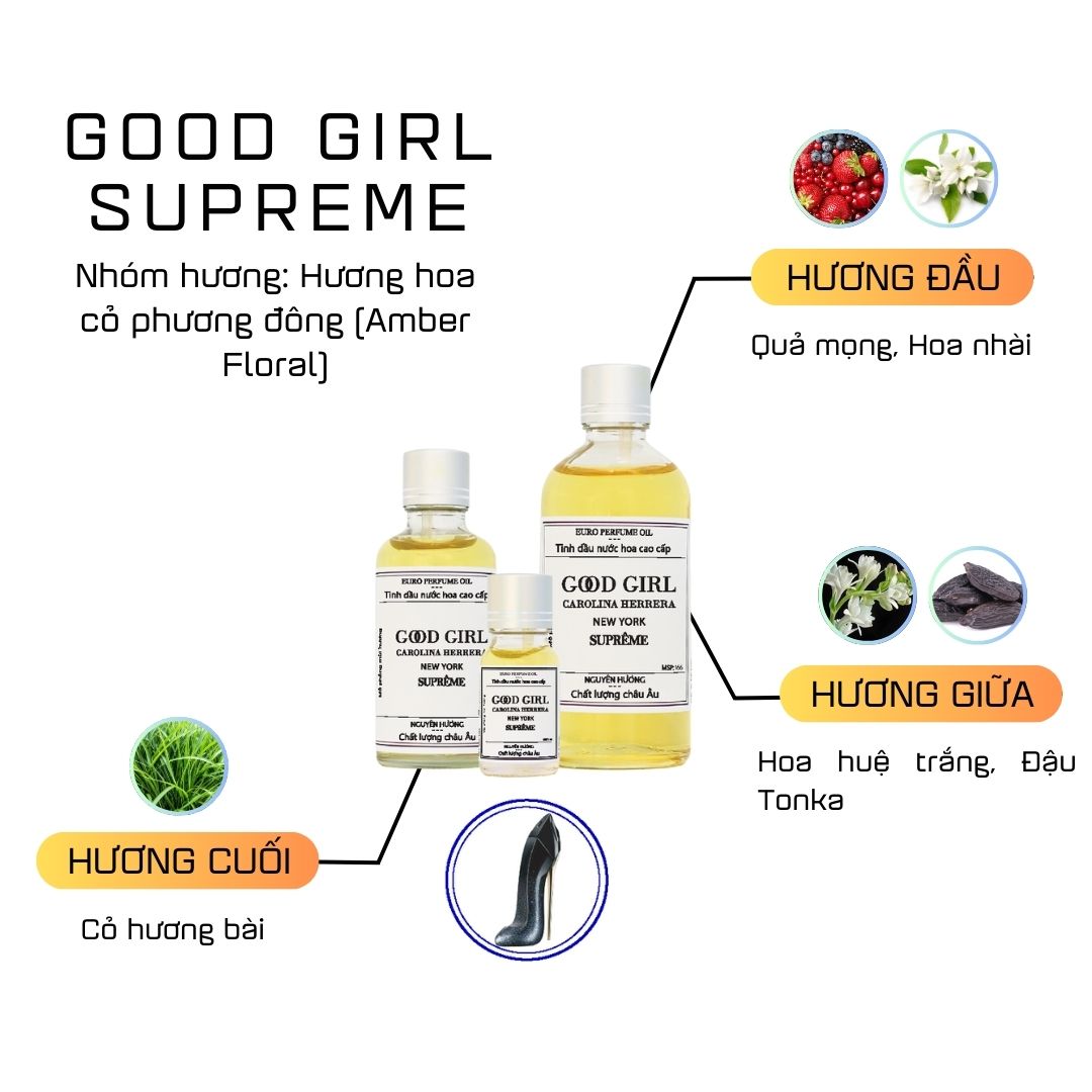 Tinh Dầu Nước Hoa Cao Cấp Good Girl Supreme