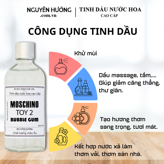 Tinh Dầu Nước Hoa Cao Cấp Toy 2 Bubble Gum by Moschino