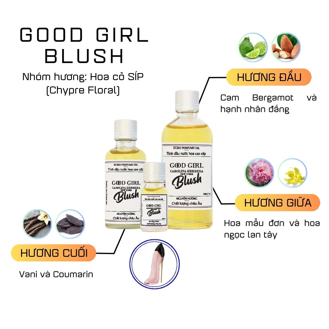 Tinh Dầu Nước Hoa Cao Cấp Good Girl Blush