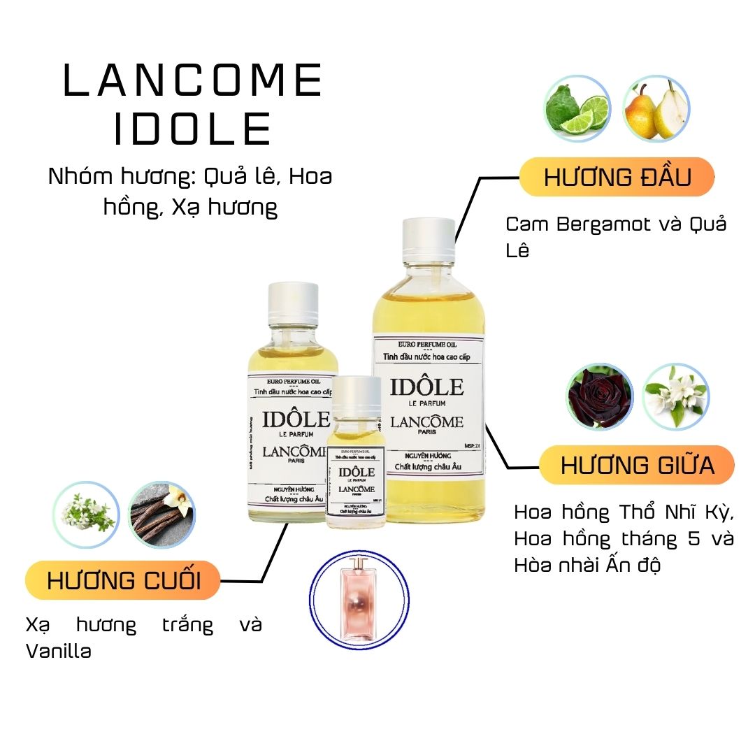 Tinh Dầu Nước Hoa Cao Cấp Idole by Lancome 