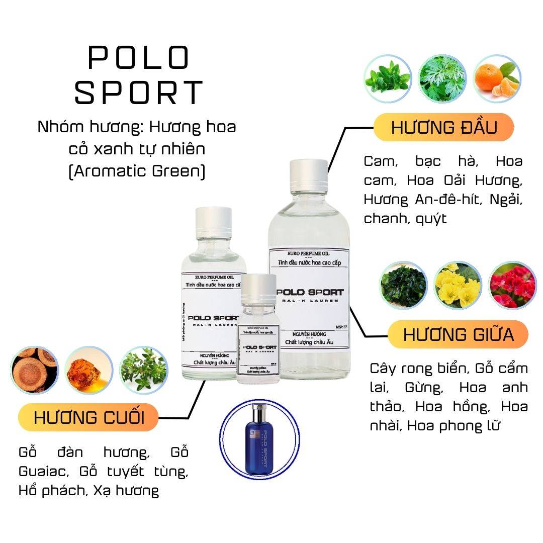 Tinh Dầu Nước Hoa Cao Cấp Polo Sport