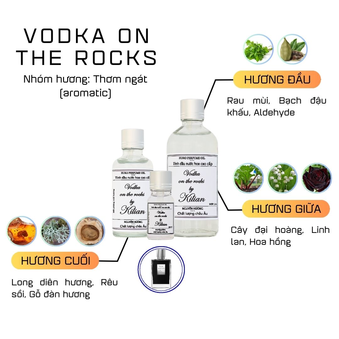 Tinh Dầu Nước Hoa Cao Cấp Vodka On The Rocks by Kilian