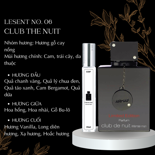 Nước hoa chiết Club De Nuit by Armaf 10ml