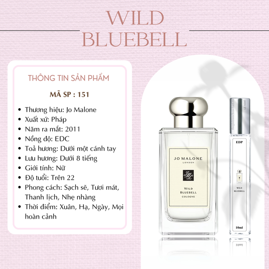 Nước hoa chiết Wild BlueBell by Jo Malone 