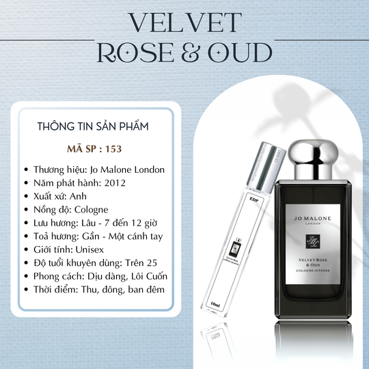 Nước hoa chiết Velvet Rose & Oud by Jo Malone 