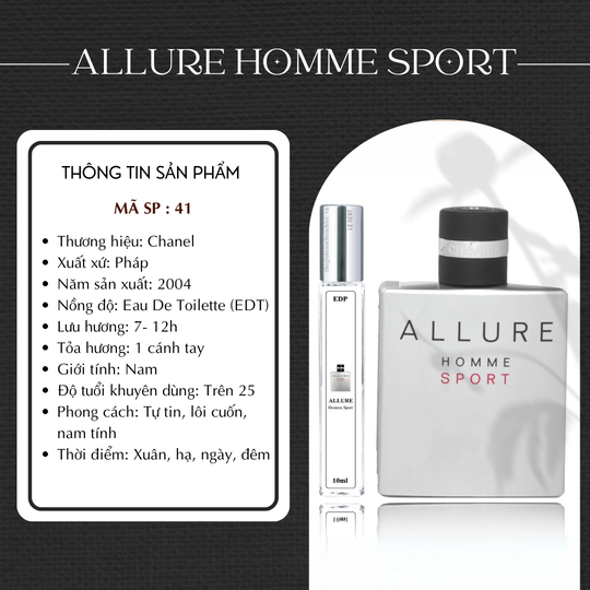 Nước hoa chiết Allure Homme Sport by Chanel 