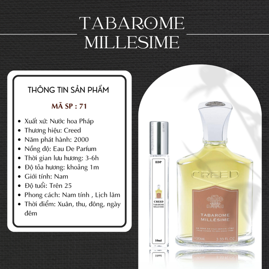 Nước hoa chiết Tabarome for men by Creed 