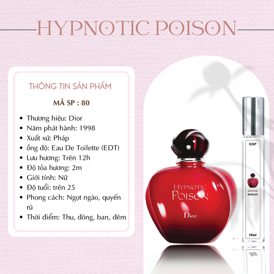 Nước hoa chiết Hypnotic Poison by Dior 