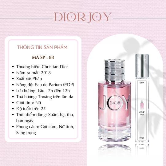 Nước hoa chiết Joy by Dior 