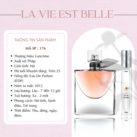 Nước hoa chiết La Vie Est Belle by Lancome