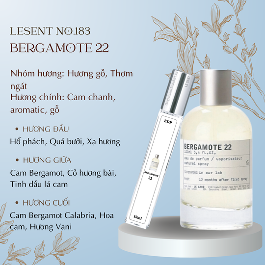 Nước hoa chiết Bergamote 22 by Le Labo 