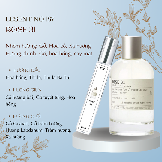 Nước hoa chiết Rose 31 by Le Labo