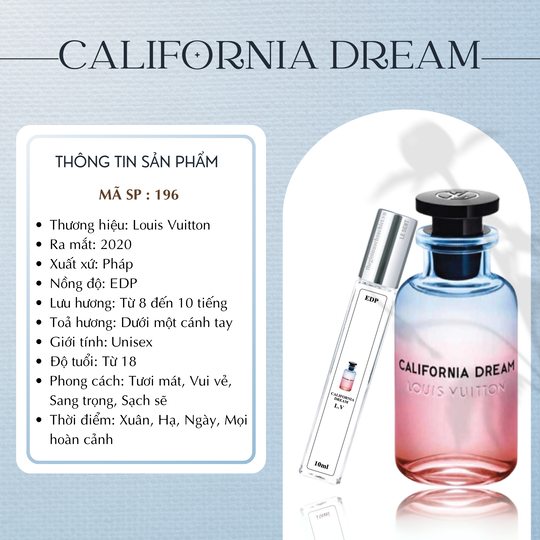 Nước hoa chiết California Dream by Louis Vuitton