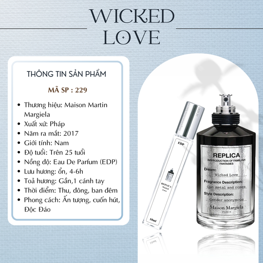 Nước hoa chiết Wicked love Replica by Maison Margiela