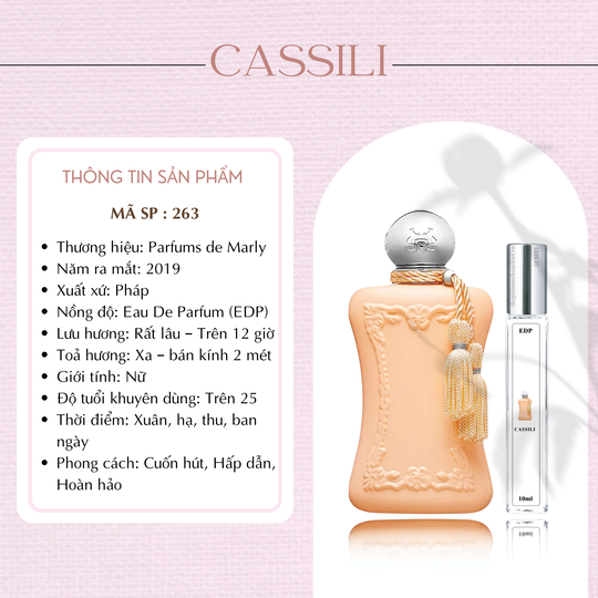 Nước hoa chiết Classili by Parfums De Marly