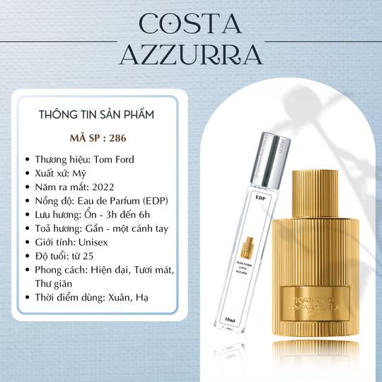 Nước hoa chiết Costa Azzurra by Tomford 