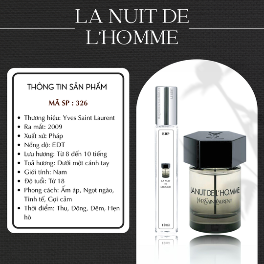 Nước hoa chiết La Nuit De L'homme by YSL