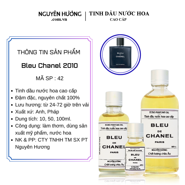 Tinh Dầu Nước Hoa Cao Cấp Bleu Chanel