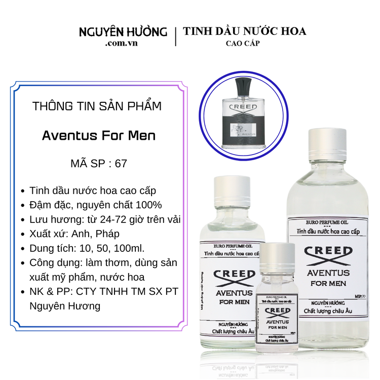 Tinh Dầu Nước Hoa Cao Cấp Aventus For Men by Creed