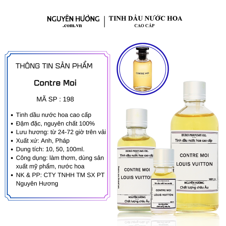 Tinh Dầu Nước Hoa Cao Cấp Contre Moi by Louis Vuitton