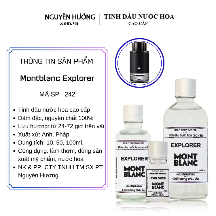 Tinh Dầu Nước Hoa Cao Cấp Explorer by Montblanc 