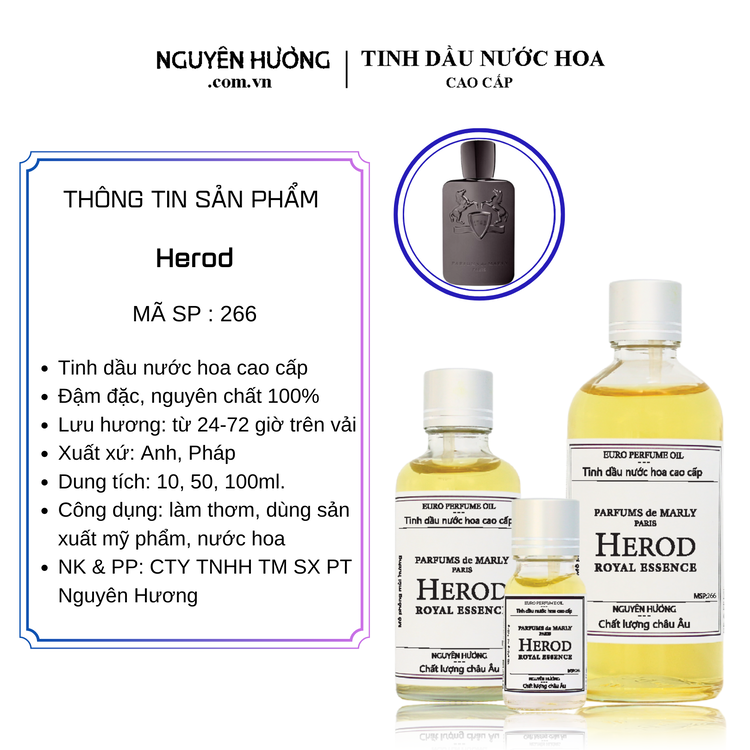 Tinh Dầu Nước Hoa Cao Cấp Herod by Parfums De Marly